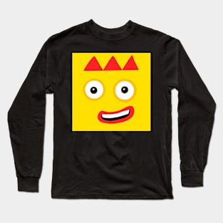 Number Block 3 Face Design Long Sleeve T-Shirt